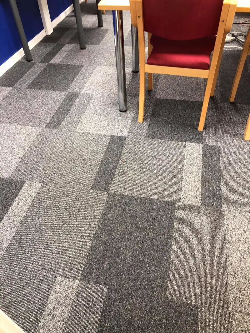 We provide carpet tile fitting services in Sheffield, Nottingham, and Lincoln.